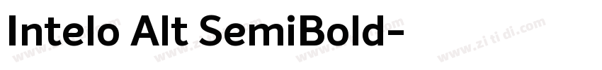 Intelo Alt SemiBold字体转换